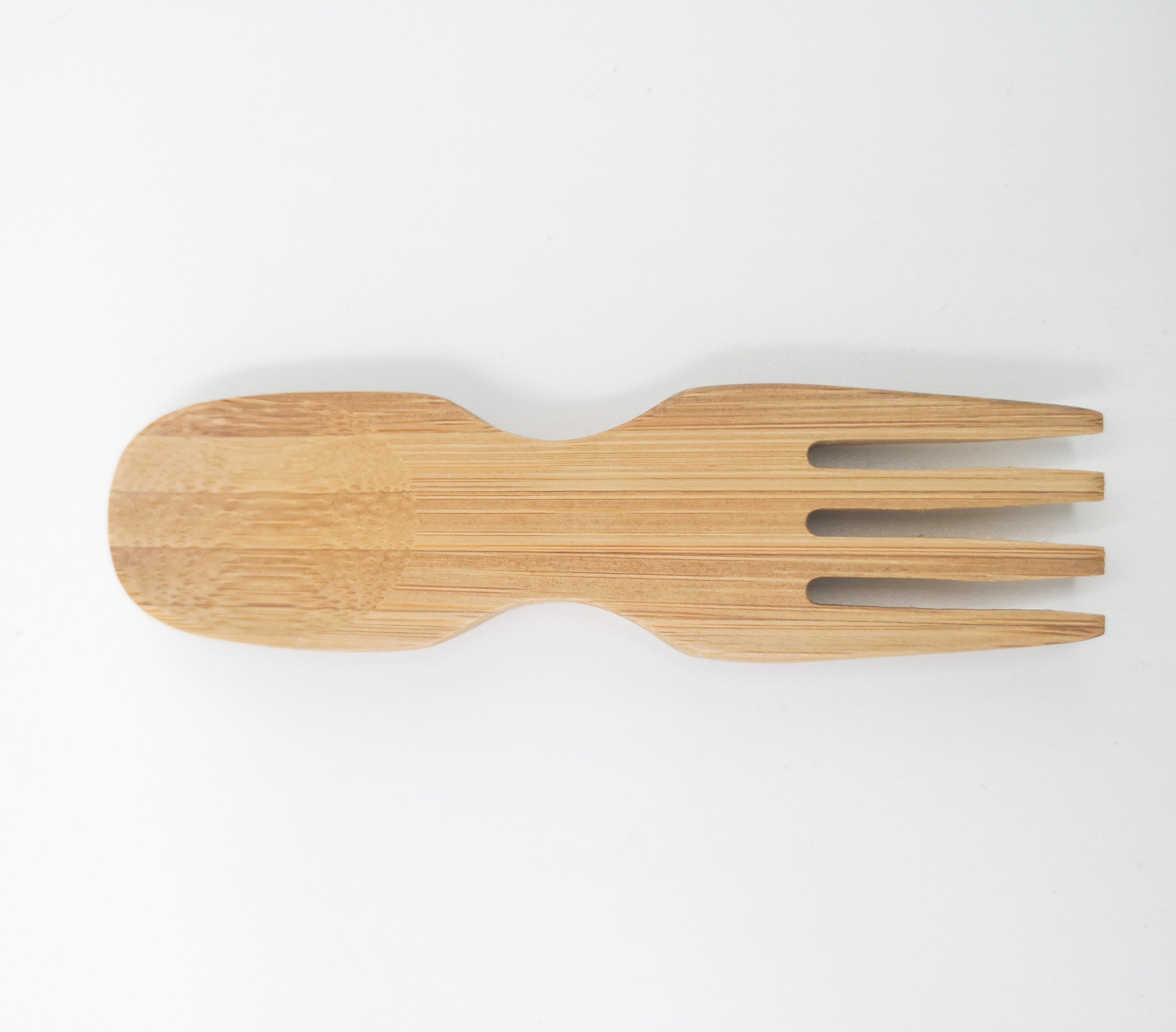 Natural Bamboo Spork-Zero Waste Free Of Plastic-Sustainable Cotton Pouch-2
