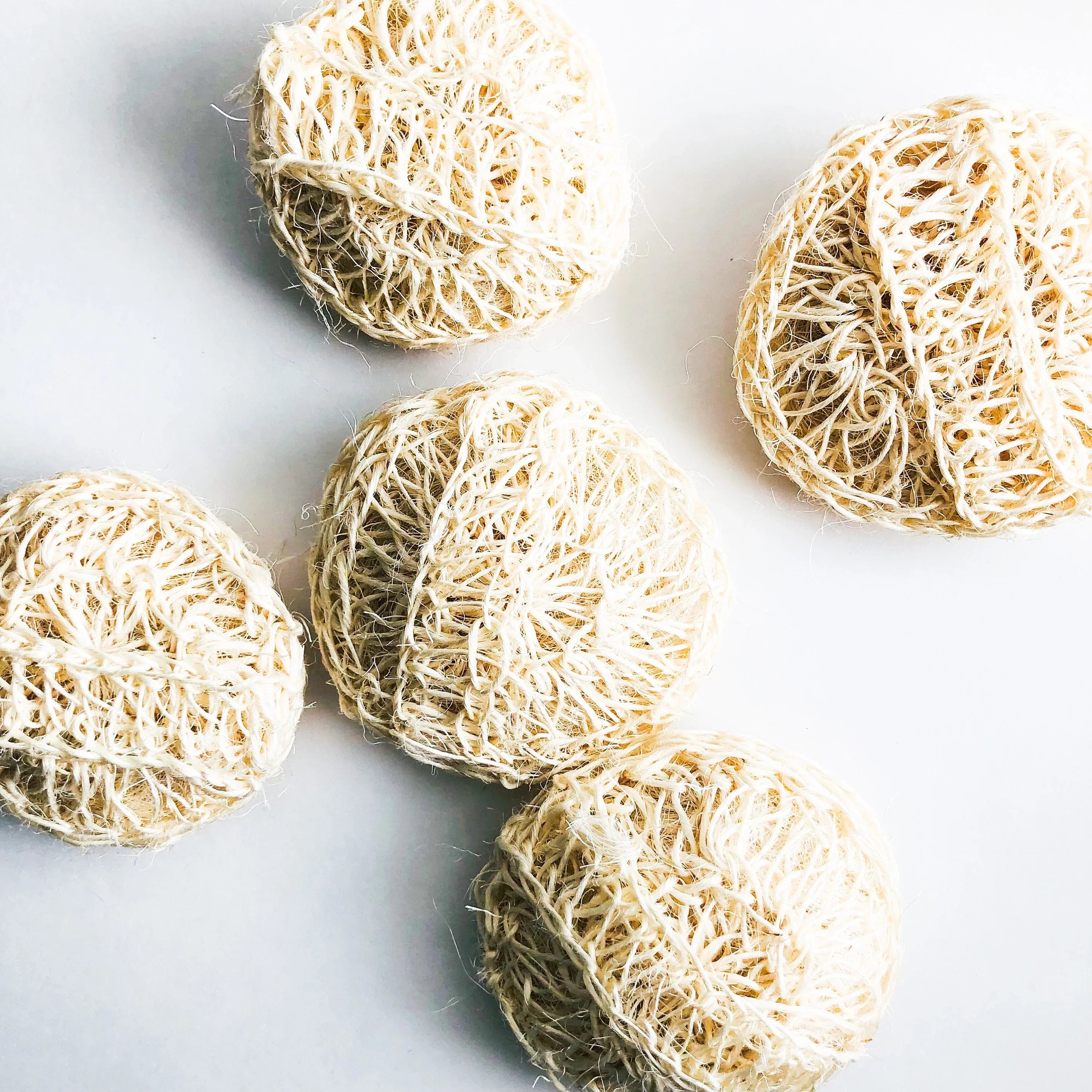 Natural Organic Sisal Deluxe Shower Sponge - Zero Waste Bath Sponge - Plastic Free Body Scrubber-1