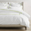 Maze - Linen Cotton Mix Embroidered Edge Duvet Cover Sets-0