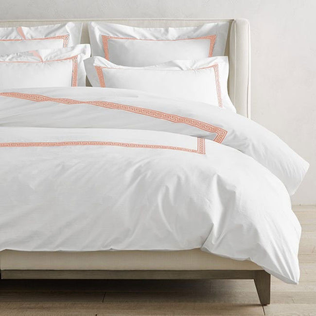 Maze - Linen Cotton Mix Embroidered Edge Duvet Cover Sets-5