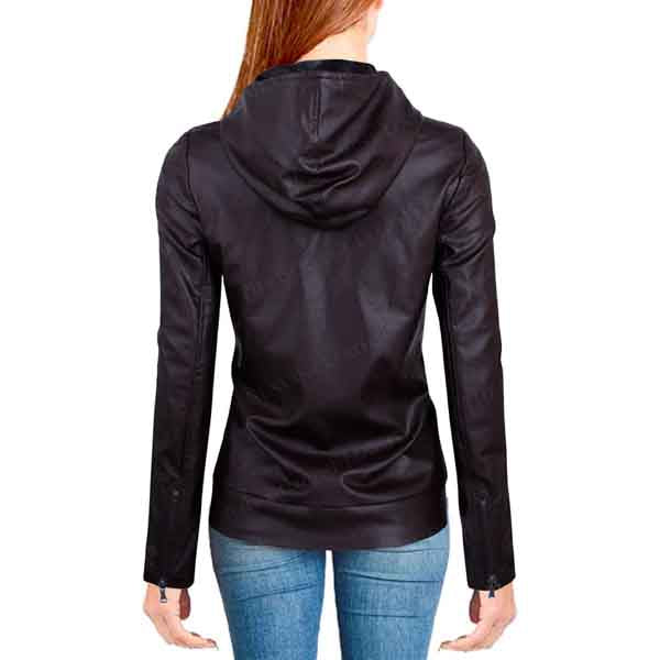 Womens Asymmetrical Leather Jacket