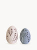Terracotta Egg Lantern - Set of 2-0