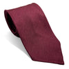 Burgundy Untipped Linen/Silk Tie-0