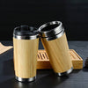 Leakproof 14oz Bamboo Travel Mug Thermal Insulating Eco Friendly Coffee Cup.-0