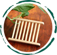 Bamboo Soap Bar Dish. Eco-Friendly