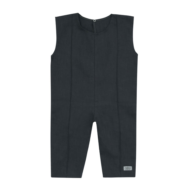 Ramie Baby/Kid Overall - Charcoal-0