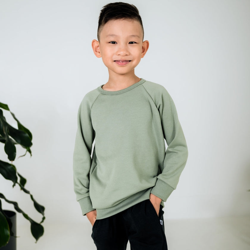 Youth Bamboo Fleece Raglan Pullover
