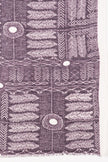Tribal Print Linen Cotton Scarf - Plum-2