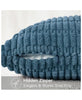 Blue Corduroy Cushion Cover | 45x45cm | Soft Plush Cotton Velvet