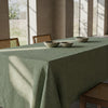 Sage Green Linen Tablecloth - Organic Flax - Natural Table Cover