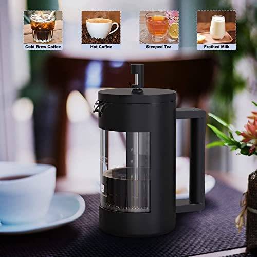 100% BPA Free French Press Coffee Maker 12oz & 21oz Sizes-3