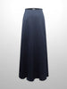 Linen Slip Skirt-Navy