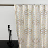 Geometric Embroidered Linen Sheer Curtains | Pinch Pleated | Opaque Privacy Light Filtering Curtains | Standard & Made to Measure