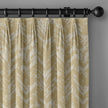 Chevron Geometric Print Linen Blend Curtains | Pinch & Euro Pleats | Standard & Custom Sizes