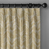 Chevron Geometric Print Linen Blend Curtains | Pinch & Euro Pleats | Standard & Custom Sizes