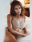 Shell-Underwired Silk & Organic Cotton Full Cup Bra with removable paddings-1
