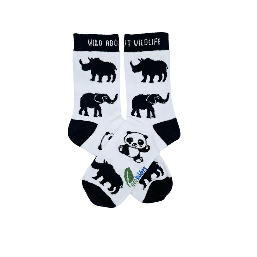 WILD ABOUT WILDLIFE ORGANIC COTTON KIDS SOCKS-3