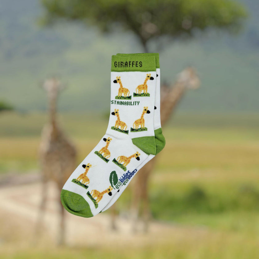 GRINNING GIRAFFE ORGANIC COTTON KIDS SOCKS-1