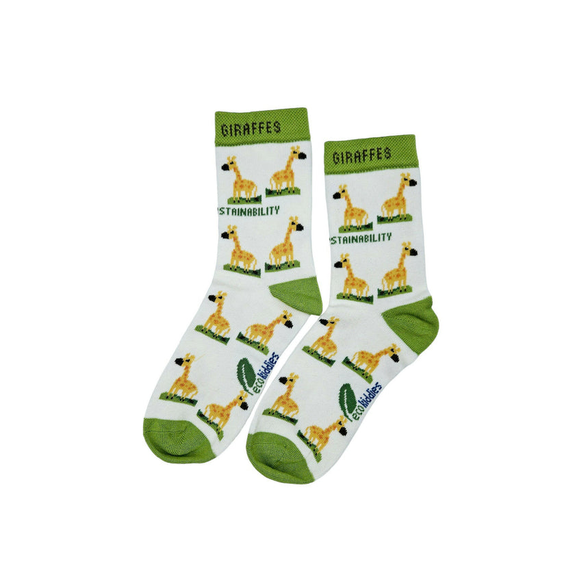 GRINNING GIRAFFE ORGANIC COTTON KIDS SOCKS-0
