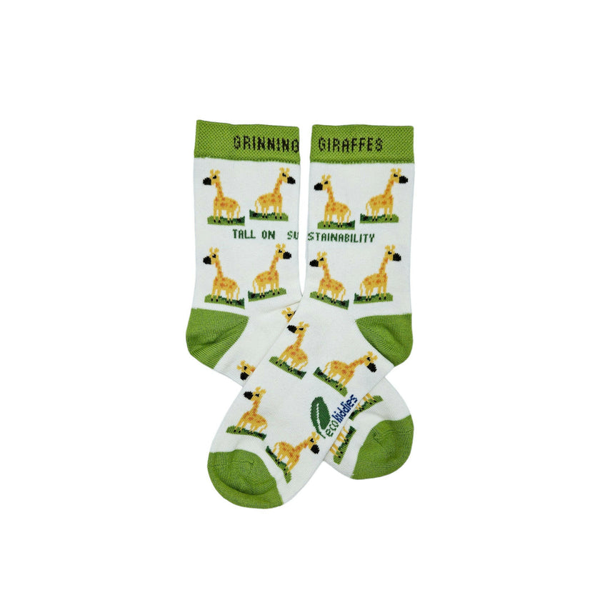 GRINNING GIRAFFE ORGANIC COTTON KIDS SOCKS-3
