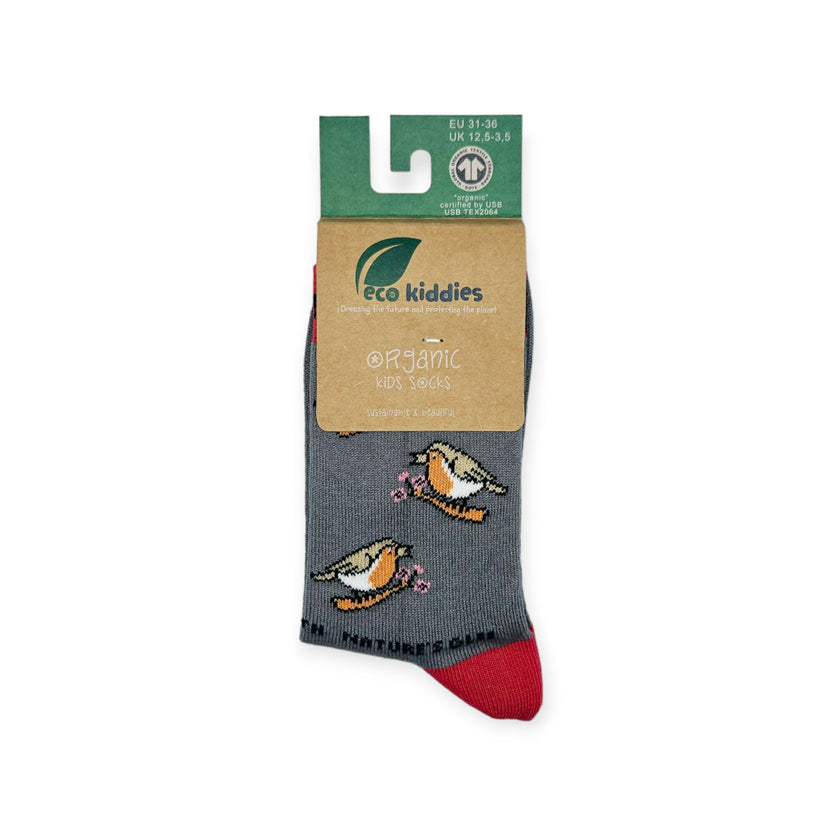 CHIRPY ROBIN ORGANIC COTTON KIDS SOCKS-4