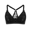 Passion Red - Lace Organic Cotton & Silk Bralette-5