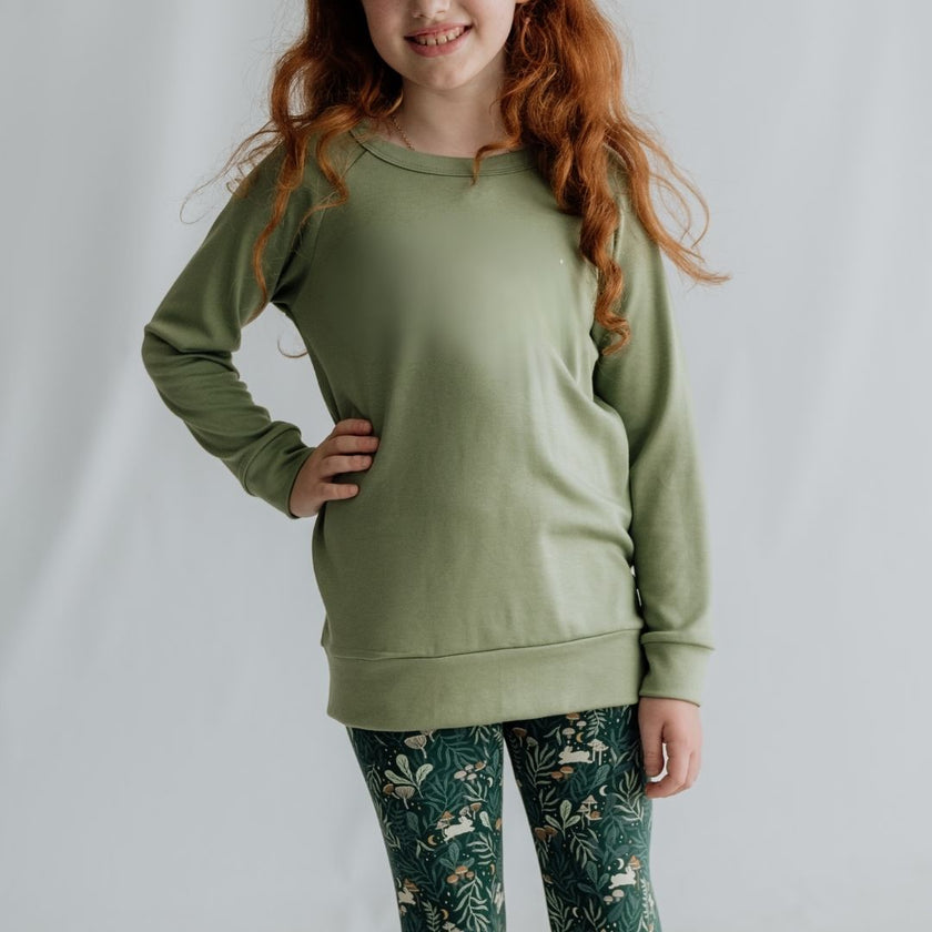 Youth Bamboo Raglan Pullover