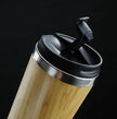 Leakproof 14oz Bamboo Travel Mug Thermal Insulating Eco Friendly Coffee Cup.-3
