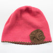 Cashmere Blend Kids Hat with Contrast Flower-2