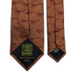 Brown Pheasant Motif Silk Jacquard Tie-3