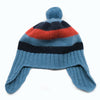Luxury Baby Striped Earflap Cashmere Hat with Pom Poms 3-6M to 9-12M Sizes-6