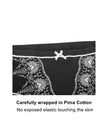 Snowdrop - Silk & Organic Cotton Full Brief in Black-3