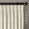 GOTS Certified Organic Cotton Linen Curtains - Triple Pinch Pleat, Blackout/Light Filtering Options | TheOrganicHabitat.com