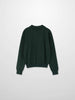 Wool Blend Collared Cardigan-Green-1