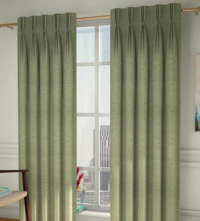 Organic Cotton Curtains | Triple Pinch Pleated | Standard & Made to Measure | Thermal Blackout