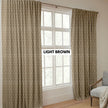 Modern Geometric Triangle Organic Cotton Curtains - Light Filtering & Blackout Options