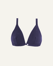 Merino Wool Front-Open Bra – Dark Blue-0