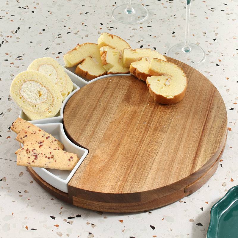 Circo Cheese Board & Ceramic Knife 4-Piece Gourmet Entertaining Kit-3