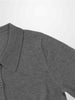 Wool Blend Collared Cardigan-Grey-3