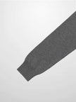 Wool Blend Collared Cardigan-Grey-4