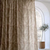 Feather Pattern Cotton Linen Curtains | Pinch & Euro Pleats | Standard & Made to Measure | Blackout or Light Filtering Liner