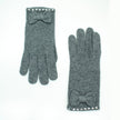 Cashmere Blend Gloves with Bow & Hot Fix Stones-0