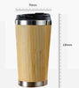 Leakproof 14oz Bamboo Travel Mug Thermal Insulating Eco Friendly Coffee Cup.-4