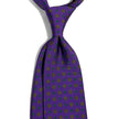 Purple Floral Silk Tie-1