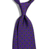 Purple Floral Silk Tie-1