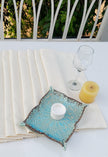 Natural Linen Table Runner | Off-White | Textured Weave | 92-305cm