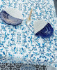 Blue Bird & Branch Print Tablecloth | GOTS Certified Organic Cotton | Various Sizes