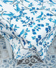 Blue Bird & Branch Print Tablecloth | GOTS Certified Organic Cotton | Various Sizes