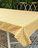 Yellow Floral Print Tablecloth | GOTS Certified Organic Cotton | Various Sizes