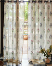 Hand Block Printed Linen Curtains | Opaque For Privacy with Light Filtration
